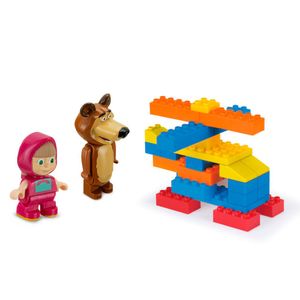 Masha e o Urso Balde com Blocos e Bonecos - Monte Líbano