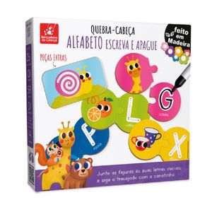 Quebra-Cabeça Escreva e Apague - Brincadeira de Criança