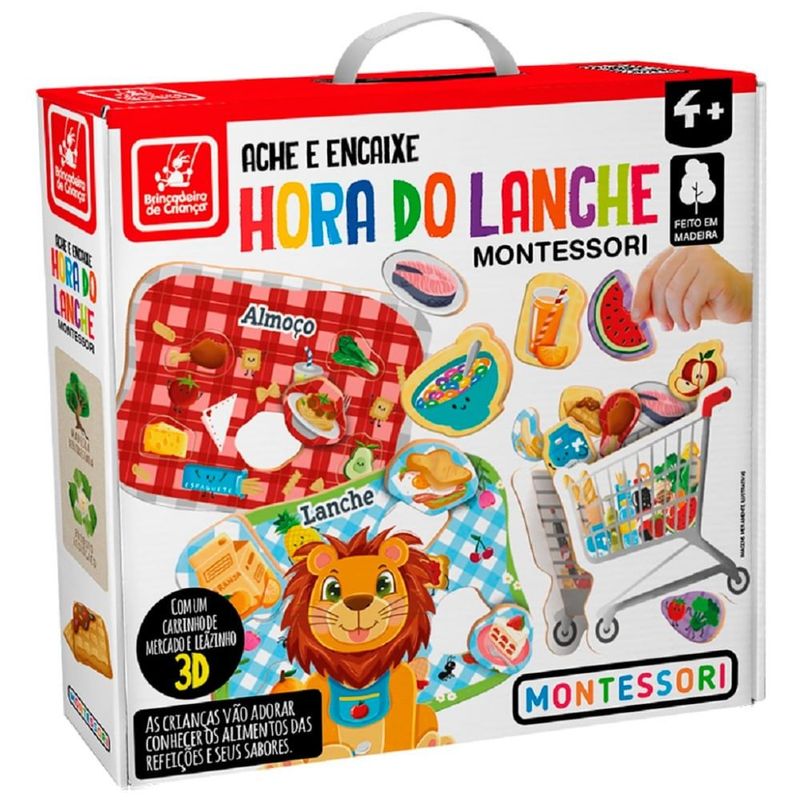 Ache e Encaixe Hora do Lanche - Brincadeira de Crian a  0