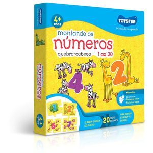 Quebra-Cabeça Montando os Números 1 ao 20 - Toyster