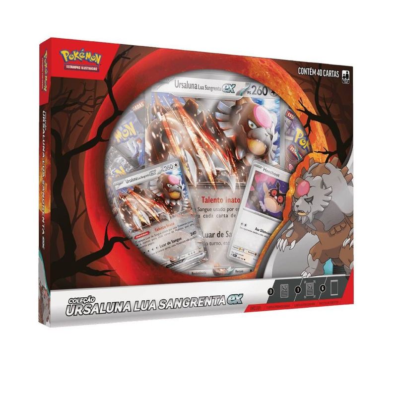 Pok mon Box Ursaluna Lua Sangrenta EX - Copag 0