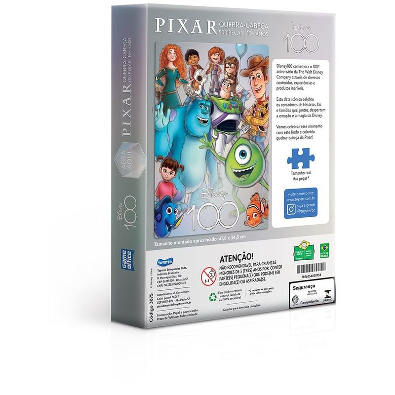 Quebra-Cabe a Disney Pixar 500 Pe as - Toyster 2