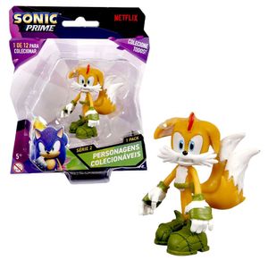 Sonic Prime Boneco Colecionável Tails - Candide