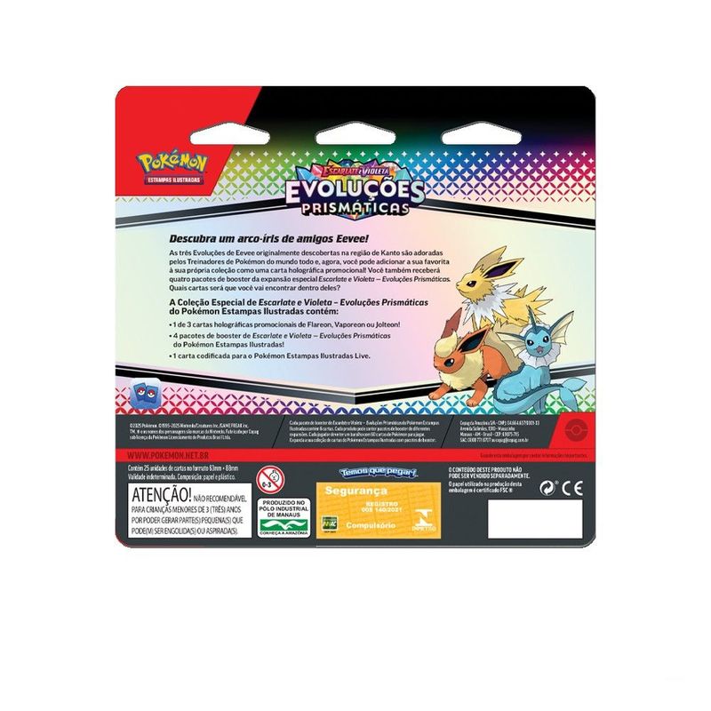 Pok mon Ev8 5 Blister Jolteon - Copag 1