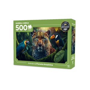 Quebra-Cabeça Animais da Floresta Amazônica - Mimo