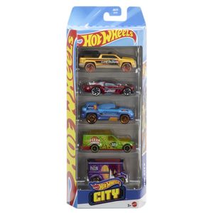 Hot Wheels Pacote 5 Veículos City - Mattel