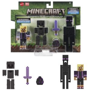 Minecraft Vanilla 2 Figuras Kai Conquistador - Mattel