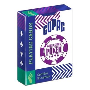 Baralho Poker WSOP 55 Cartas Azul - Copag