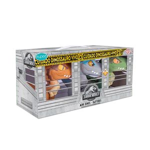 Jurassic World Mini Pack com Blue, Echo e Delta - Pupee