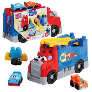 Mega Bloks Caminhão de Corridas Construa e Corra - Mattel