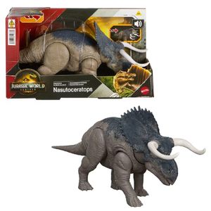 Jurassic World Rebirth Rugido Selvagem Nasutoceratops - Mattel