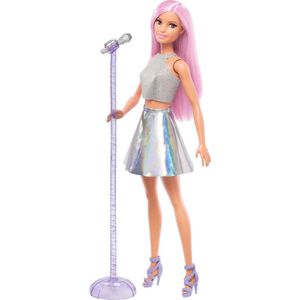Barbie Profissões Pop Star com Microfone - Mattel