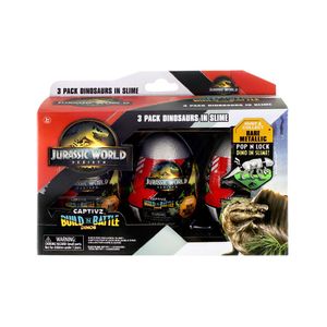 Jurassic World Captivz Rebirth 3 Peças - Fun Divirta-se