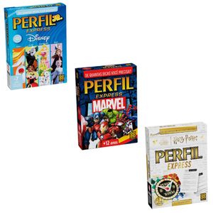 Kit 3 Jogos Perfil Express Disney, Marvel e Harry Potter - Grow