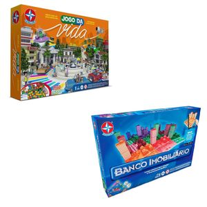 Kit Jogo da Vida e Banco Imobiliário Realidade Aumentada - Estrela