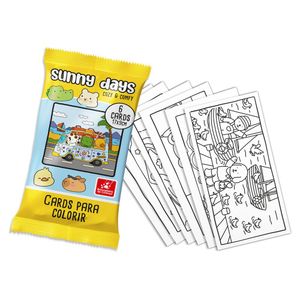 Cards para Colorir Cozy e Comfy - Brincadeira de Criança