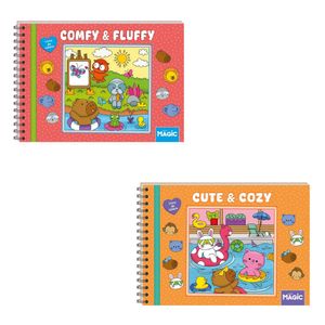 Kit Livros de Colorir Comfy and Fluffy e Cute and Cozy - Ciranda Cultural