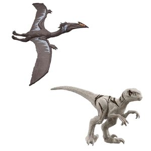 Kit Jurassic World Rebirth Quetzalcoatlus e Atrociraptor - Mattel