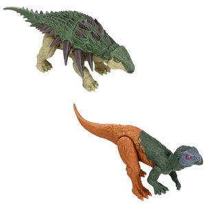 Kit Jurassic World Rebirth Manada Perigosa Edmontonia e Iani - Mattel