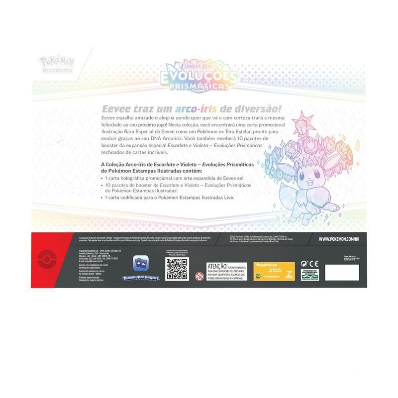 Pok mon EV 8 5 Box Cole  o Arco- ris - Copag 2