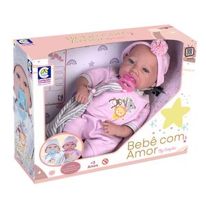 Boneca Bebê com Amor Menina - Cotiplás