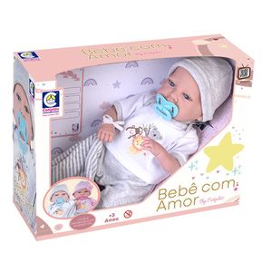 Boneca Bebê Com Amor Menino - Cotiplás
