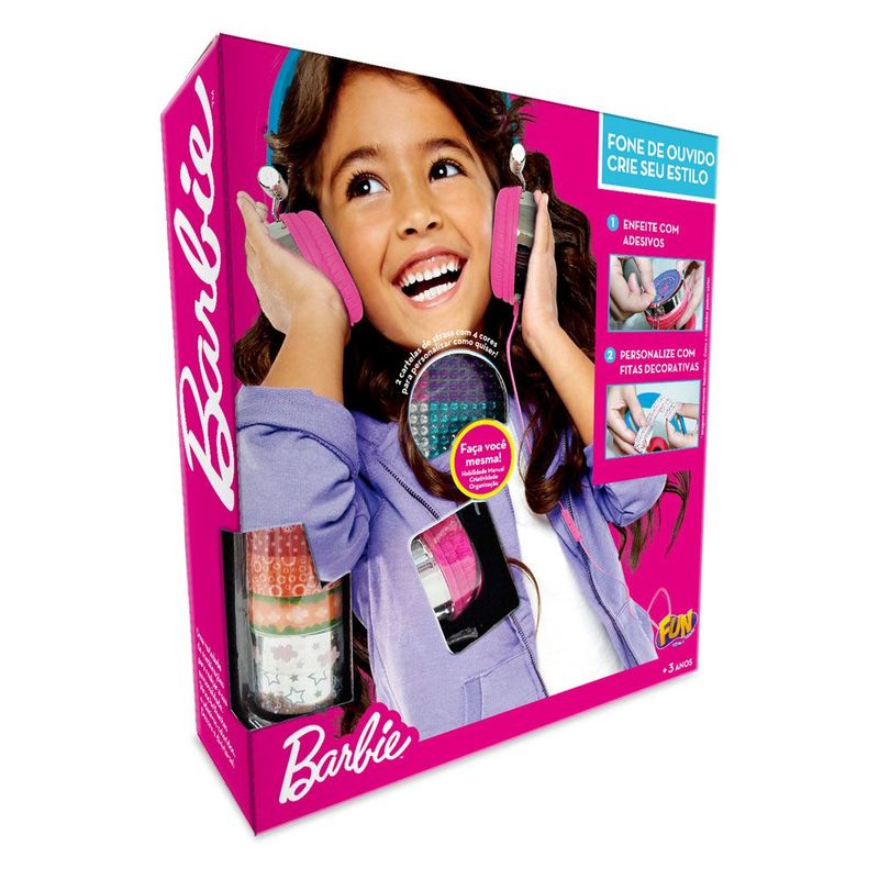 Barbie Fone de Ouvido Crie Seu Estilo - Fun Divirta-se 0