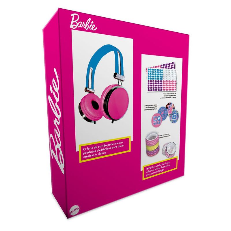 Barbie Fone de Ouvido Crie Seu Estilo - Fun Divirta-se 3
