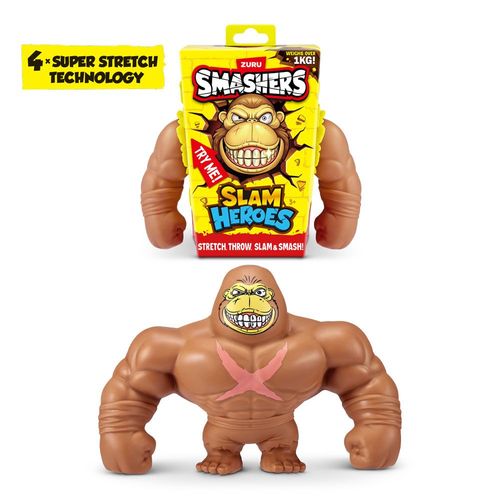 Smashers Boneco El stico Her is Marrom - Fun Divirta-se 0