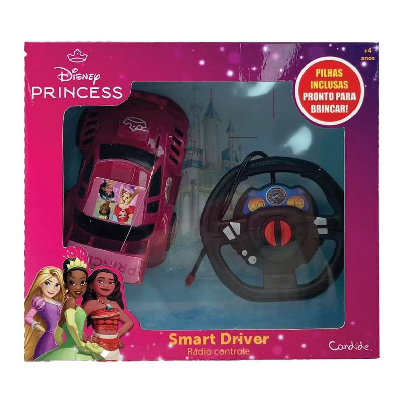 Carro Controle Remoto 3 Fun  es Smart Driver Princesas - Candide 2