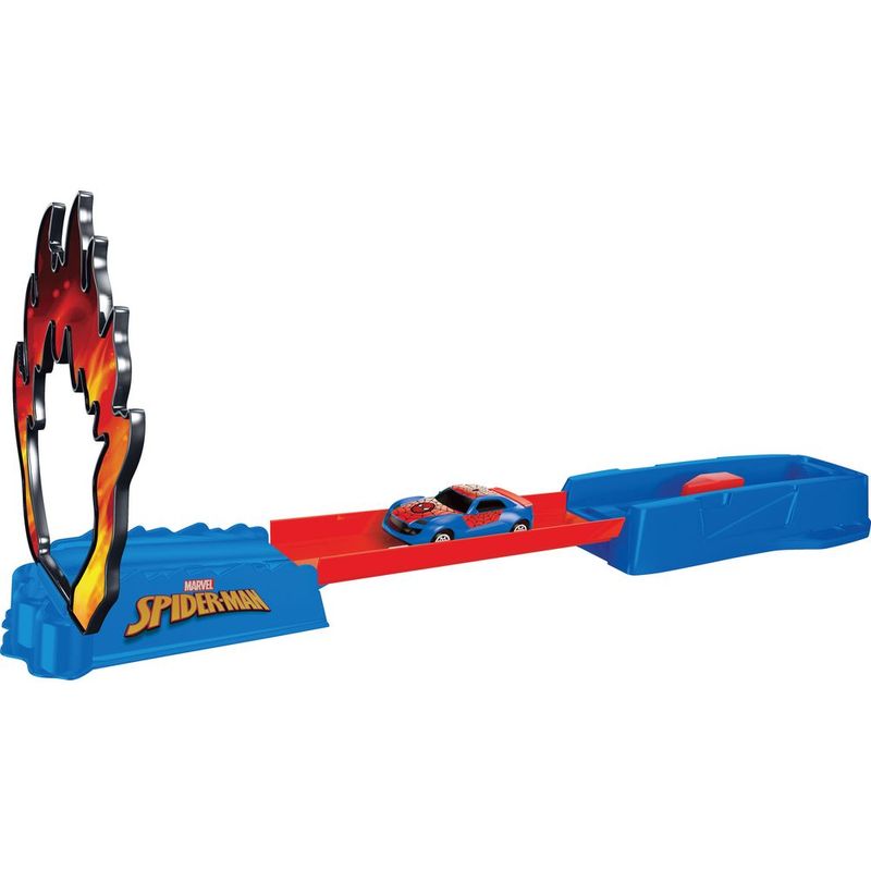 Pista Para Mini Ve culos Salto Em Chamas Homem Aranha - Candide 0