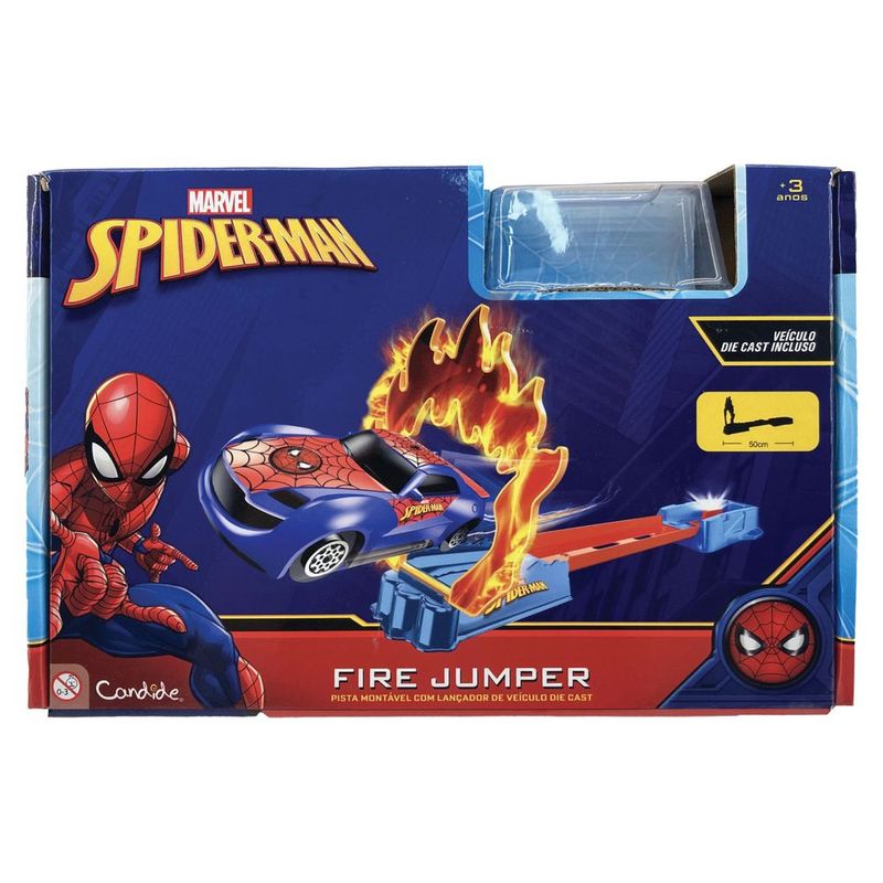 Pista Para Mini Ve culos Salto Em Chamas Homem Aranha - Candide 1