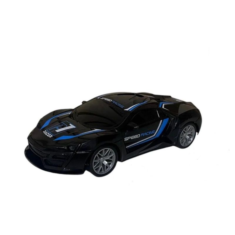 Carro Controle Remoto Preto e Azul - Brinkzania 0