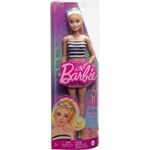 Barbie 65 Anos com Blusa Listrada e Saia - Mattel 2
