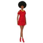 Barbie 65 Anos Vestido Vermelho Brilhante - Mattel 0