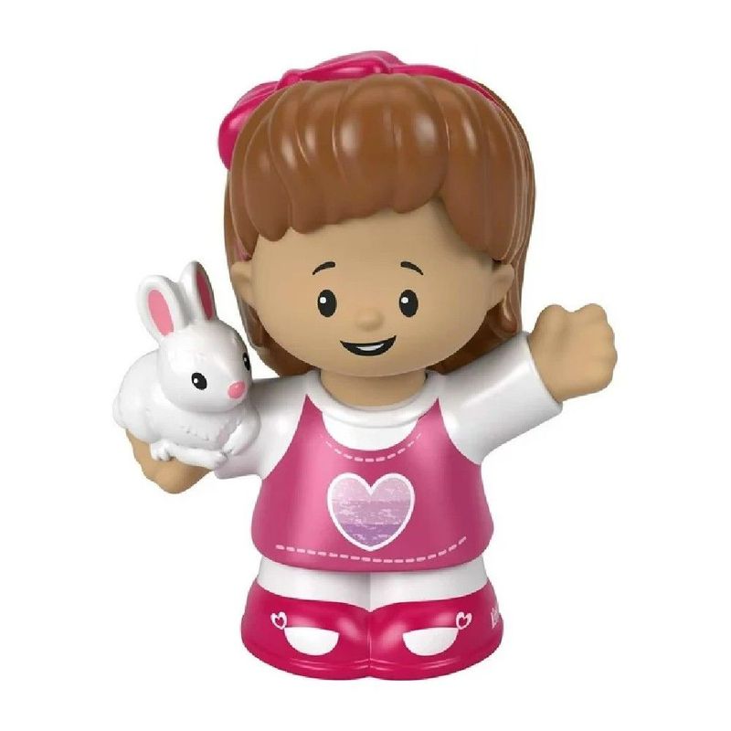 Little People Mini Figura Mia com Coelho - Mattel 0