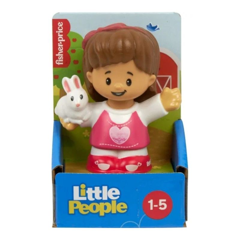Little People Mini Figura Mia com Coelho - Mattel 3