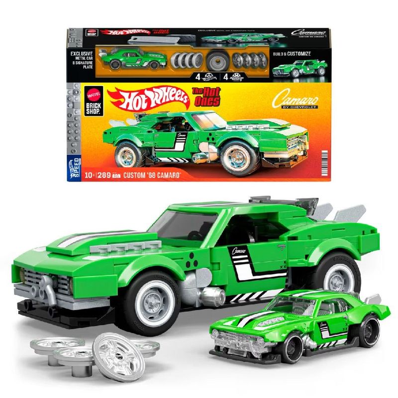 Hot Wheels Brick Shop Speed Custom 68 Camaro - Mattel 0