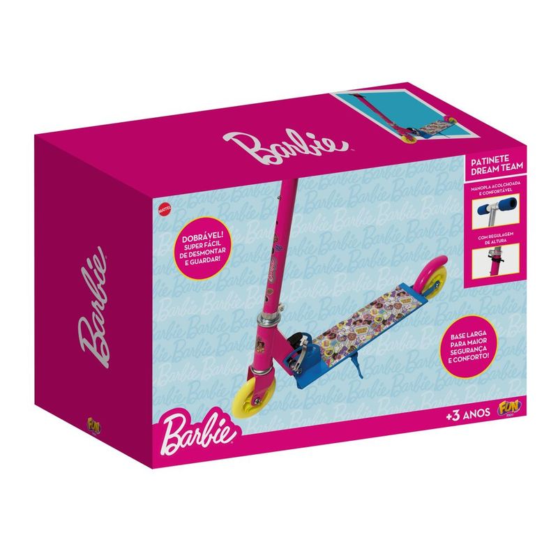 Barbie Patinete 2 Rodas Dream Team - Fun Divirta-se 2