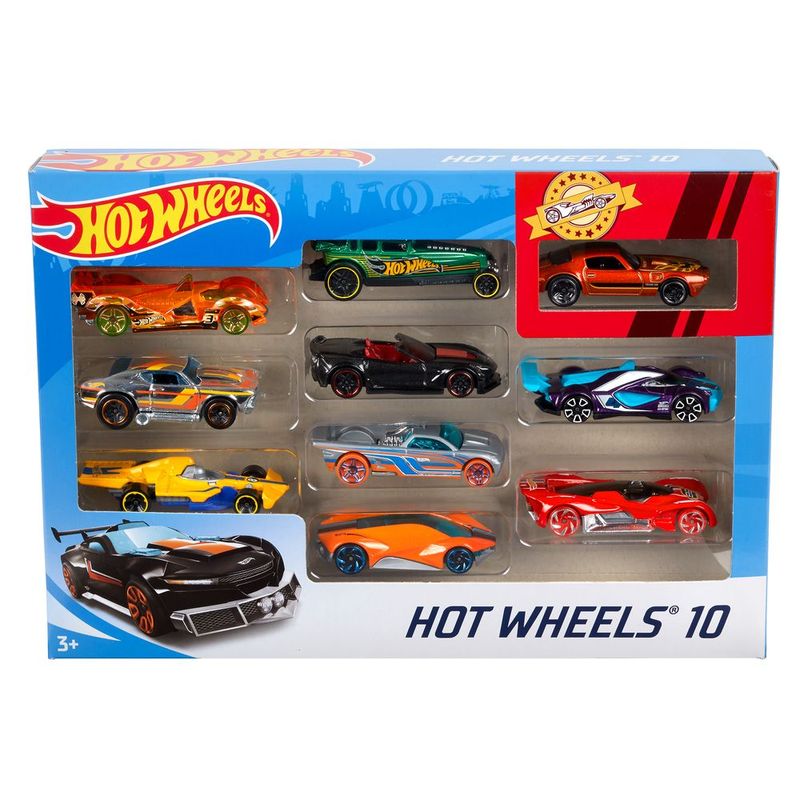 Hot Wheels Pacote Sortido com 10 Carros - Mattel 2