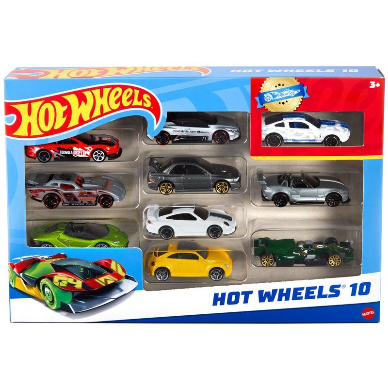 Hot Wheels Pacote Sortido com 10 Carros - Mattel 3