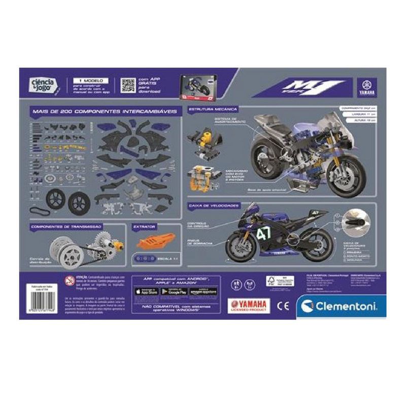 Moto Yamaha M1 Miniatura - Fun Divirta-se 7