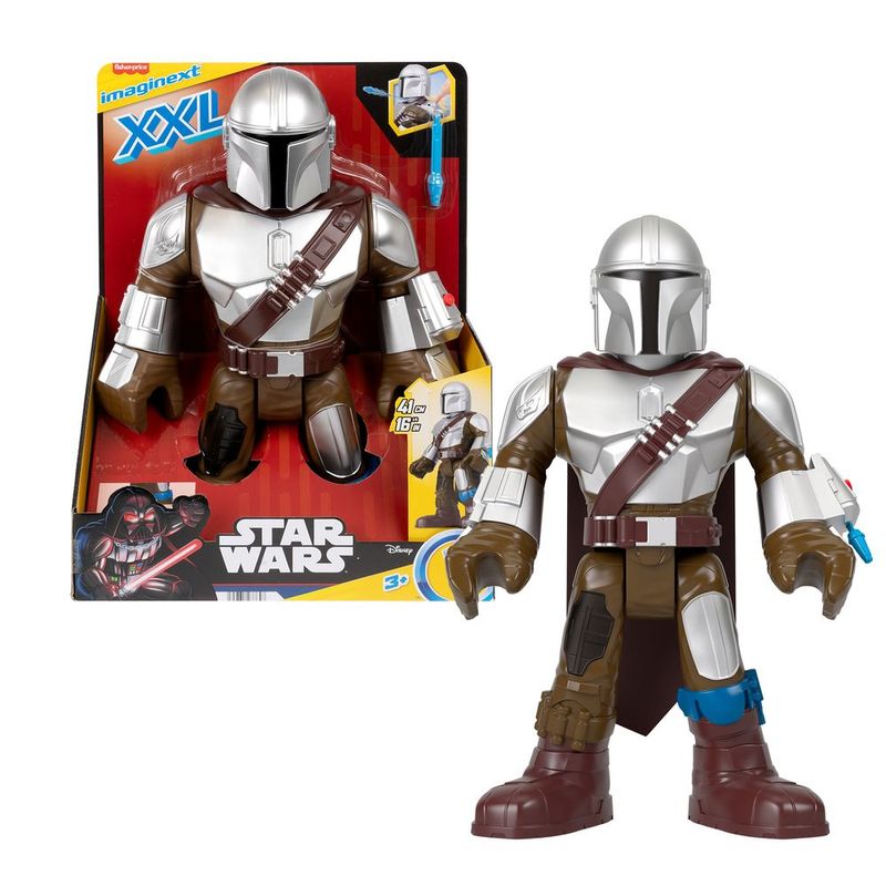 Imaginext Star Wars Figura de A  o XXL Mandalorian - Mattel 0