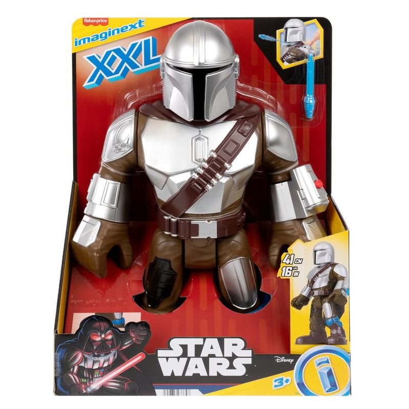 Imaginext Star Wars Figura de A  o XXL Mandalorian - Mattel 5