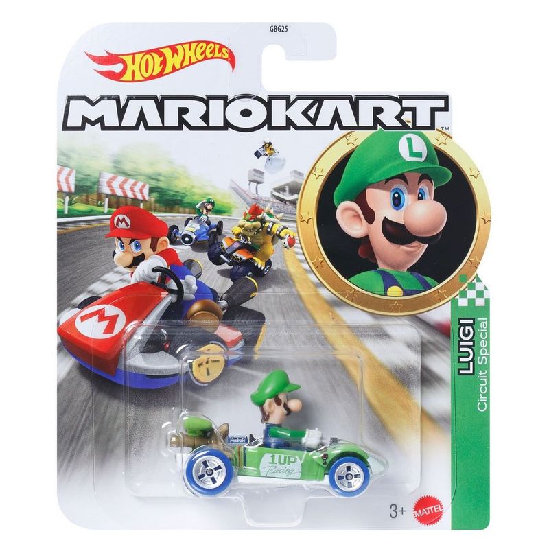 Hot Wheels Mario Kart Luigi Circuito Especial - Mattel 0