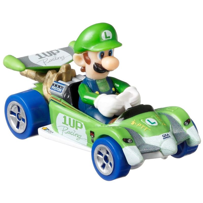 Hot Wheels Mario Kart Luigi Circuito Especial - Mattel 1