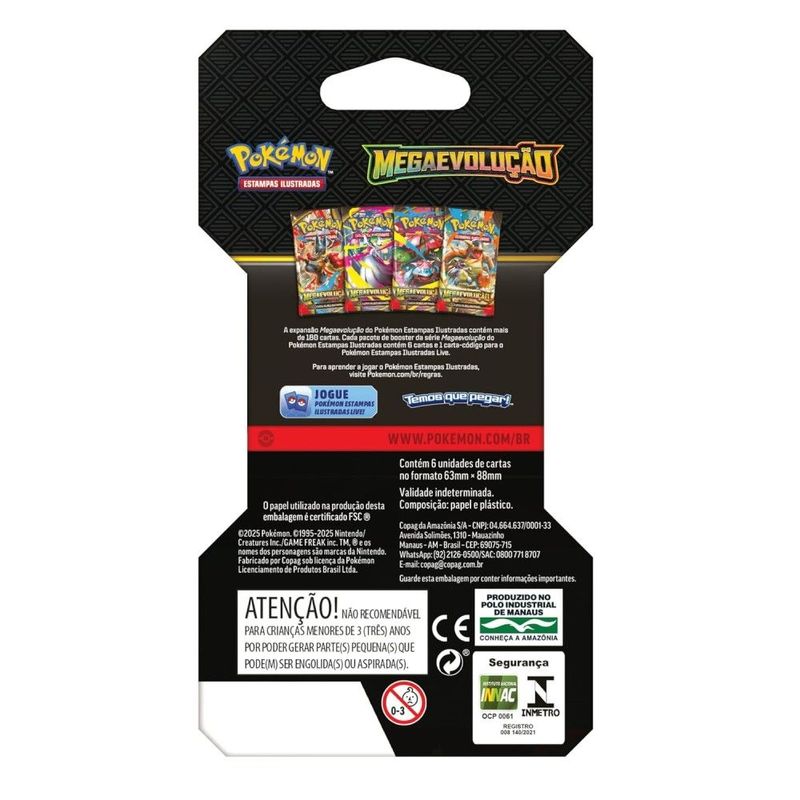 Pok mon Mega Evolu  o Blister Unit rio - Copag 4
