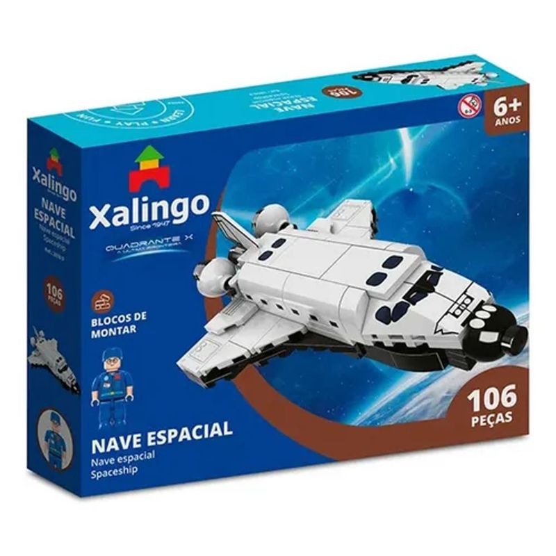 Blocos de Montar Nave Espacial Quadrante X 106 Pe as - Xalingo 0