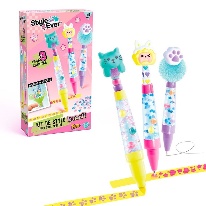 Fun Kit de Stylo Fa a Suas Canetas Kawaii - Fun Divirta-se 0
