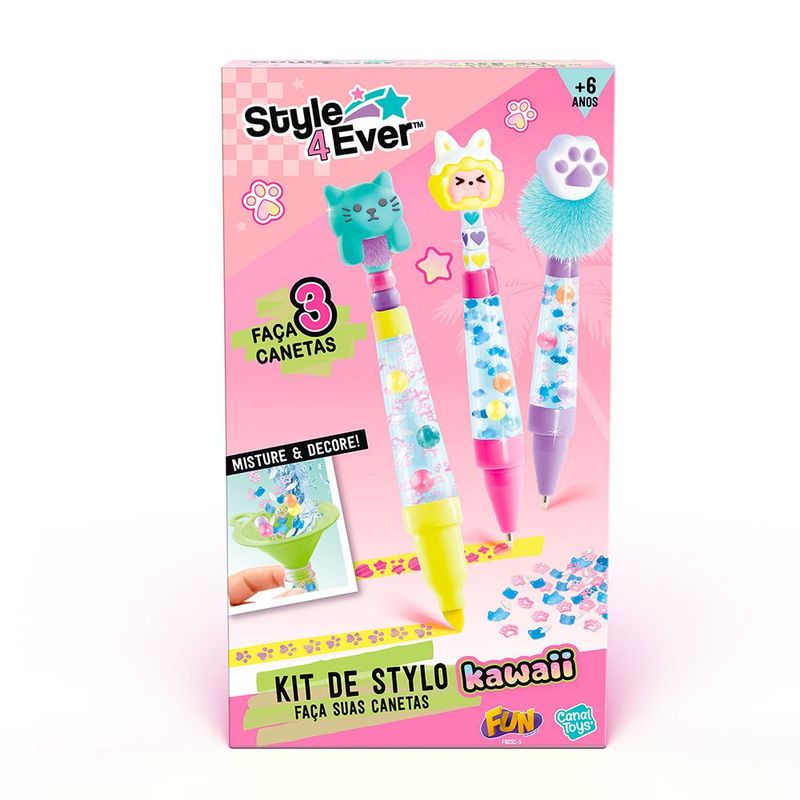 Fun Kit de Stylo Fa a Suas Canetas Kawaii - Fun Divirta-se 5